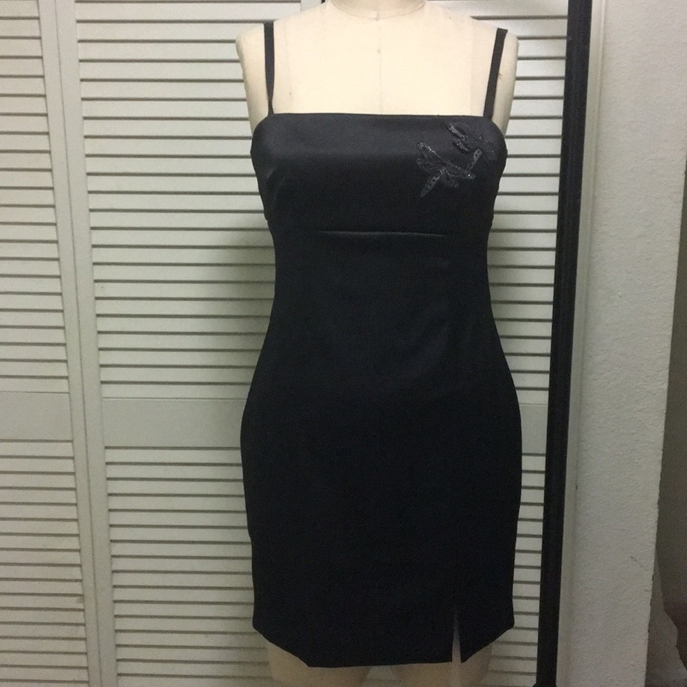 Mini Cocktail Dress with Spaghetti Straps